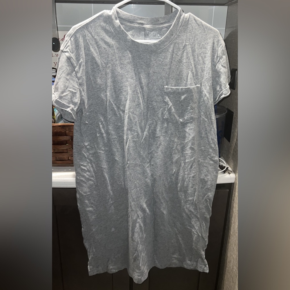 Grey tee shirt dress